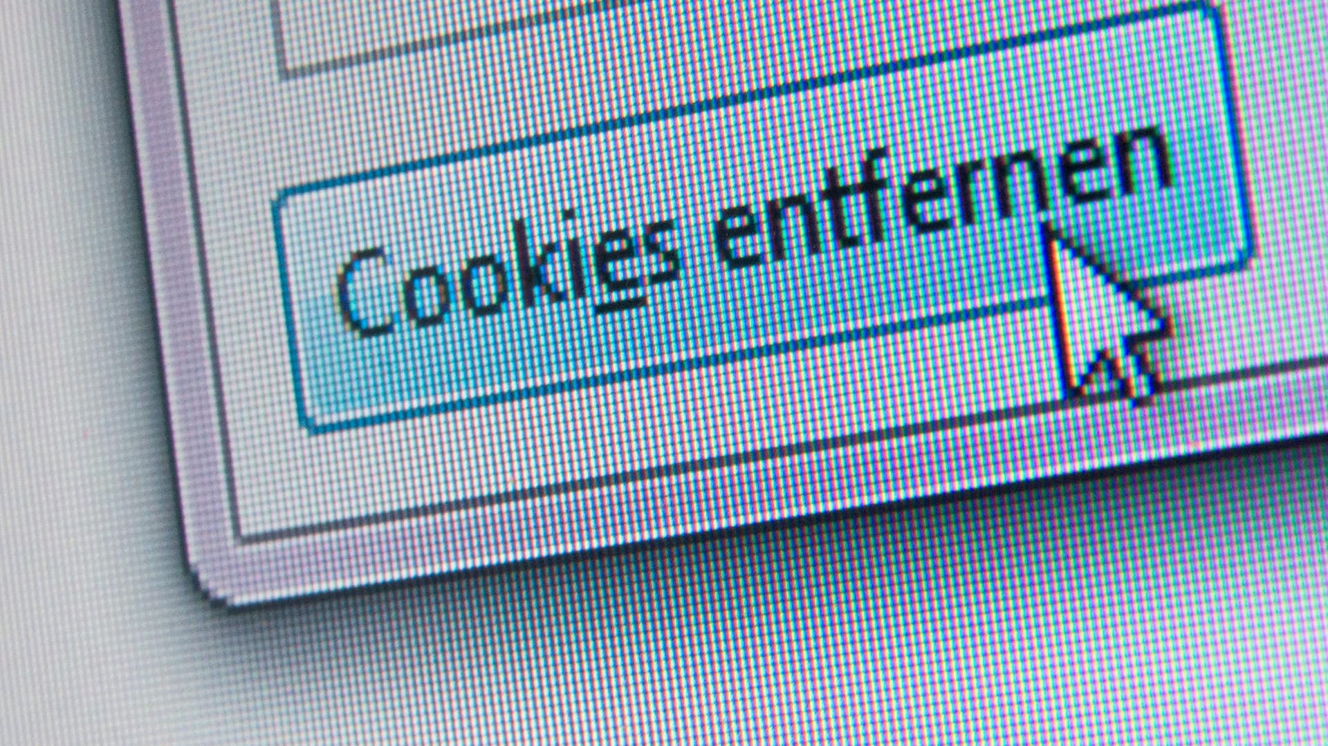 Im Browser ist der Button mit der Aufschrift "Cookies entfernen" zu sehen: Die sogenannten Cookies sollten Internet-Nutzer regelmäßig löschen. Aufräumen schadet nicht.