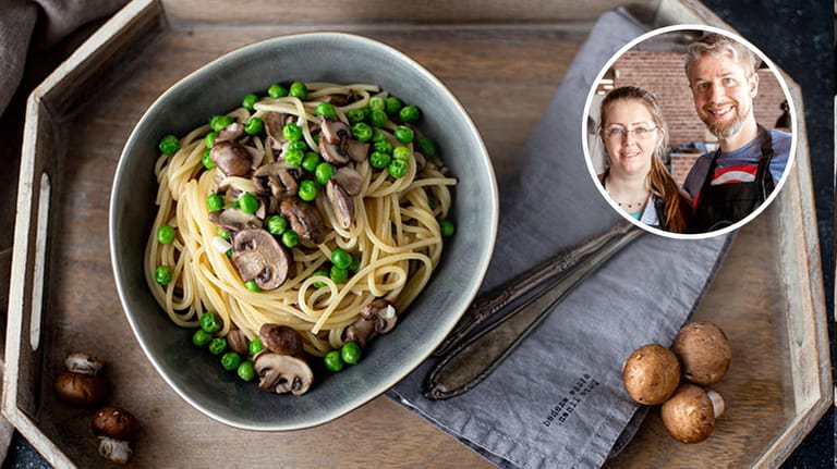 Spaghetti mit Champignons: Dieses Gericht gelingt mit minimalem Aufwand.