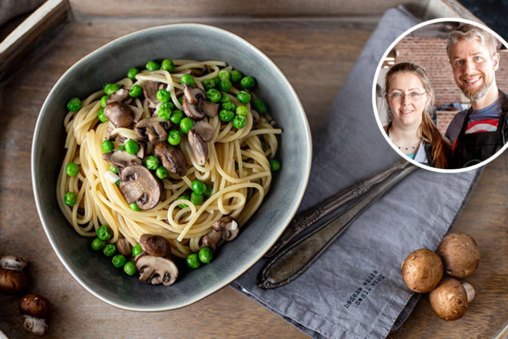 Spaghetti mit Champignons: Dieses Gericht gelingt mit minimalem Aufwand.