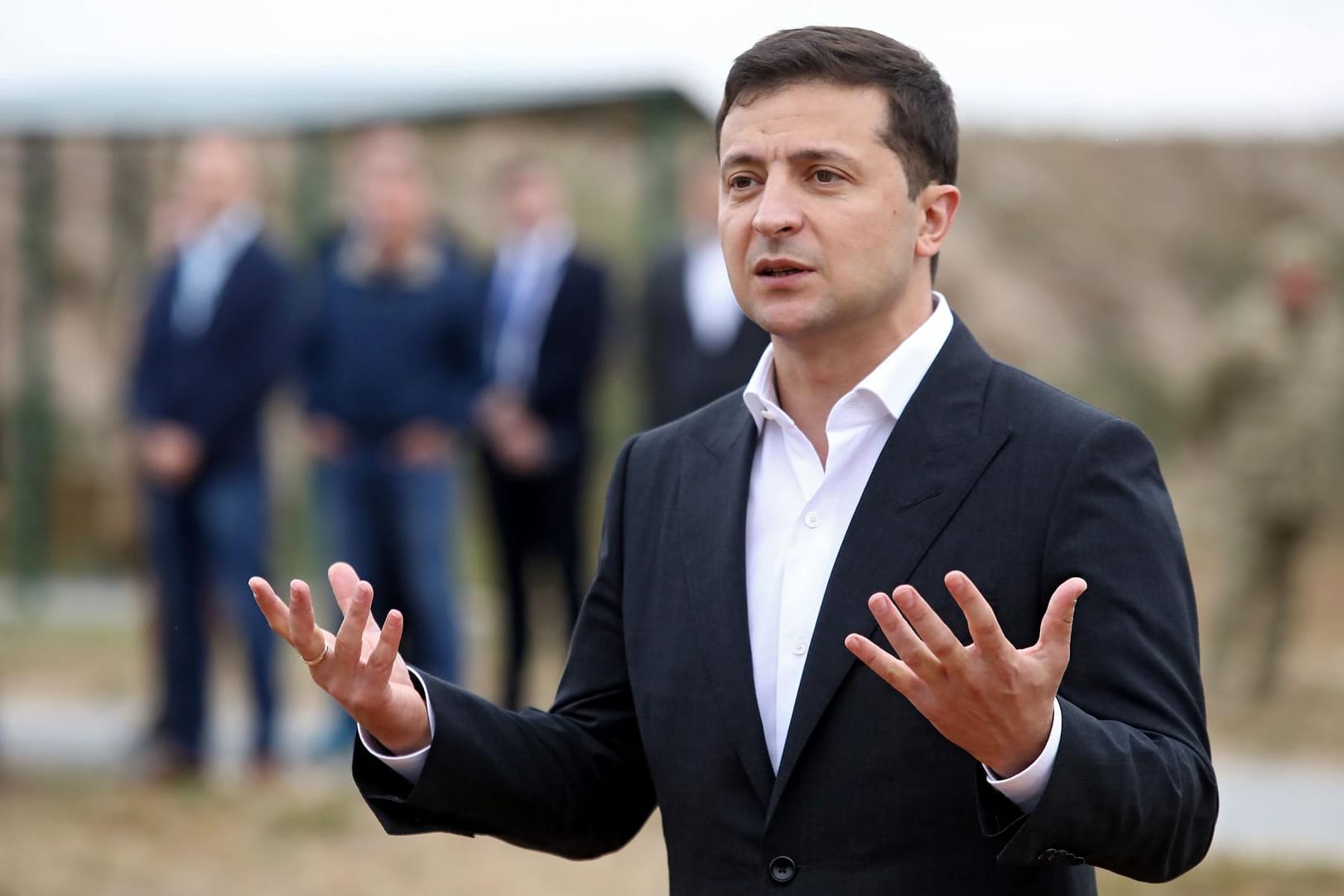 Der ukrainische Präsident Wolodymyr Selenskyj: "Die Steinmeier-Formel wird in ein neues Gesetz eingearbeitet, das es noch nicht gibt".