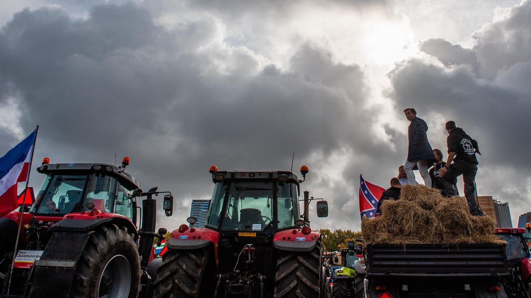 Protest von Landwirten in Den Haag.