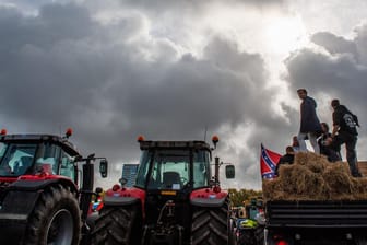 Protest von Landwirten in Den Haag.