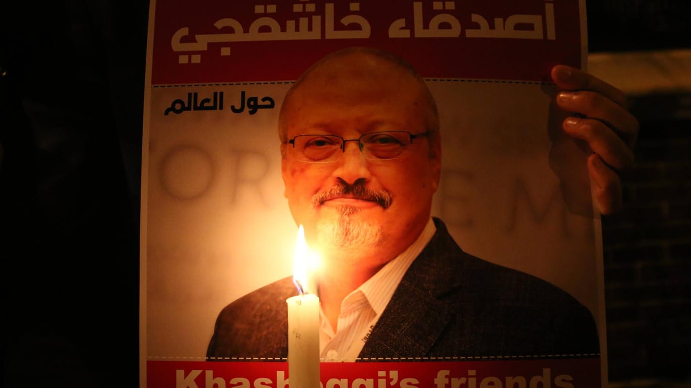 Erinnerung an Jamal Khashoggi vor dem saudischen Konsulat in Istanbul.