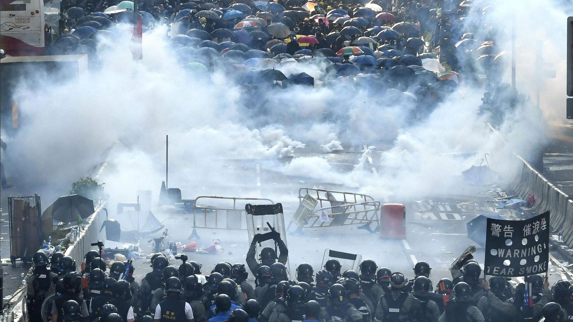 Protest in Hongkong.