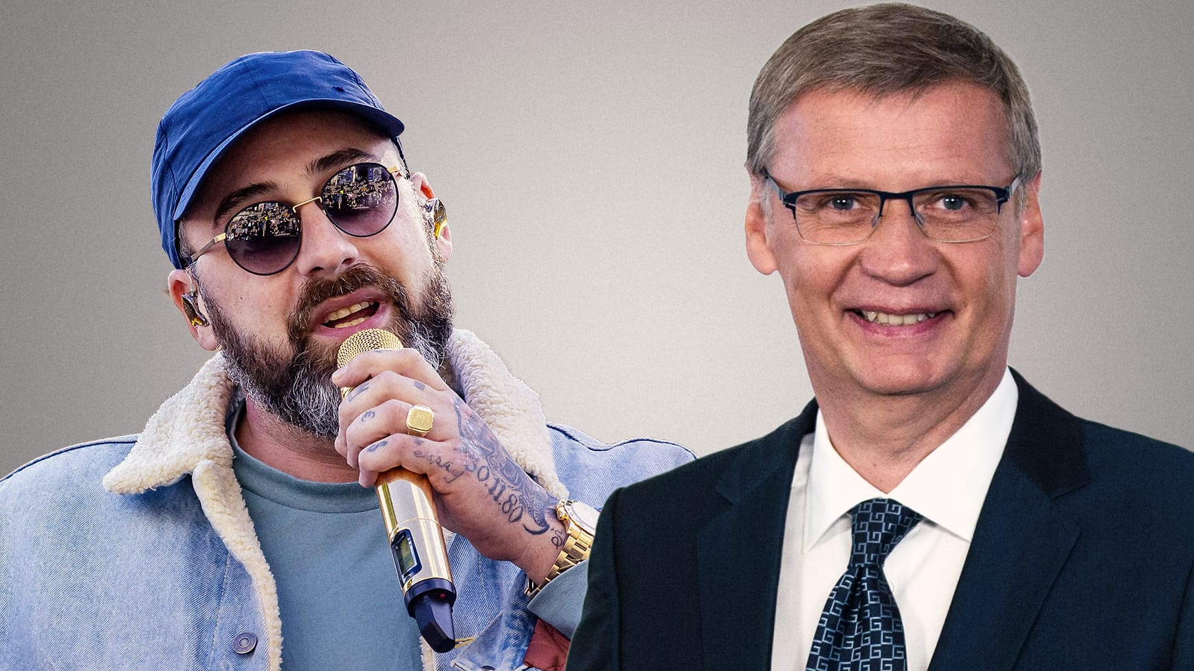 Sido und Günther Jauch: Der Rapper und der Moderator waren zu Gast in der Talkshow "Hier spricht Berlin".