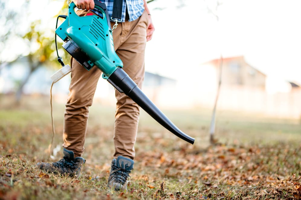 Laubbläser: Das leistungsstarke Gebläse entfernt die Blätter in Ihrem Garten schnell und effizient.
