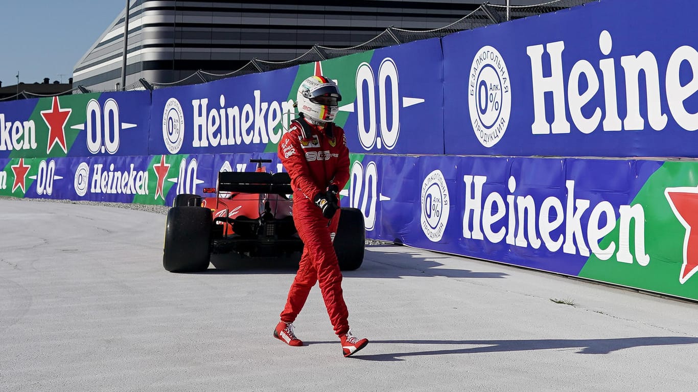 Sebastian Vettel musste seinen Boliden am vergangenen Sonntag vorzeitig abstellen.