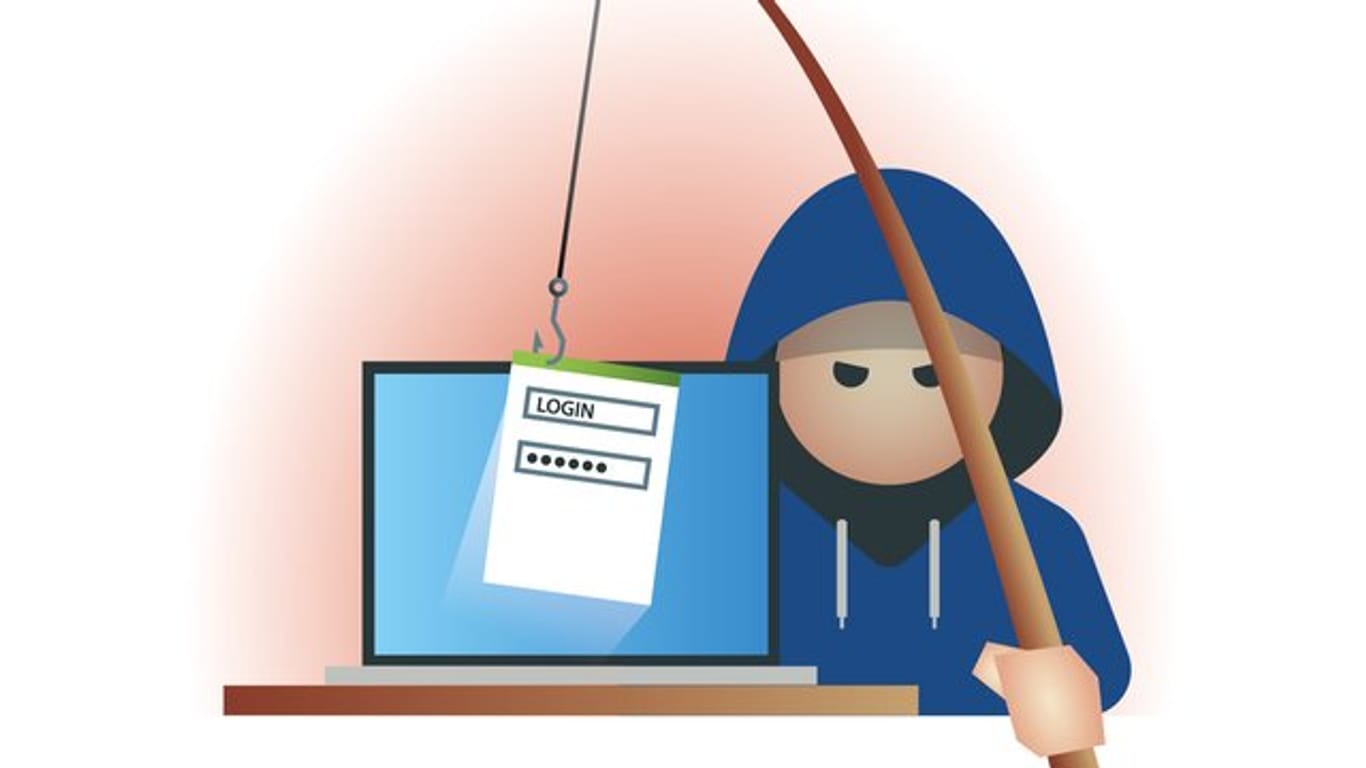 Perfide Masche: Beim Phishing versuchen Betrüger etwa mit gefälschten E-Mails, sich sensible Daten von Internetnutzern zu angeln.