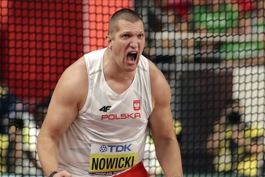 Wojciech Nowicki aus Polen bekam auch noch eine Bronzemedaille.