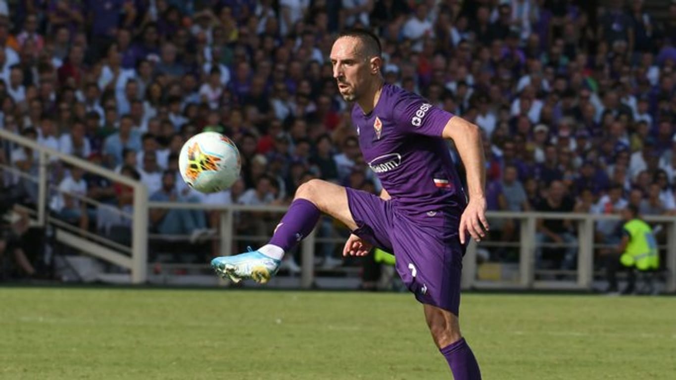 Franck Ribéry ist auch beim AC Florenz gleich der Publikumsliebling.