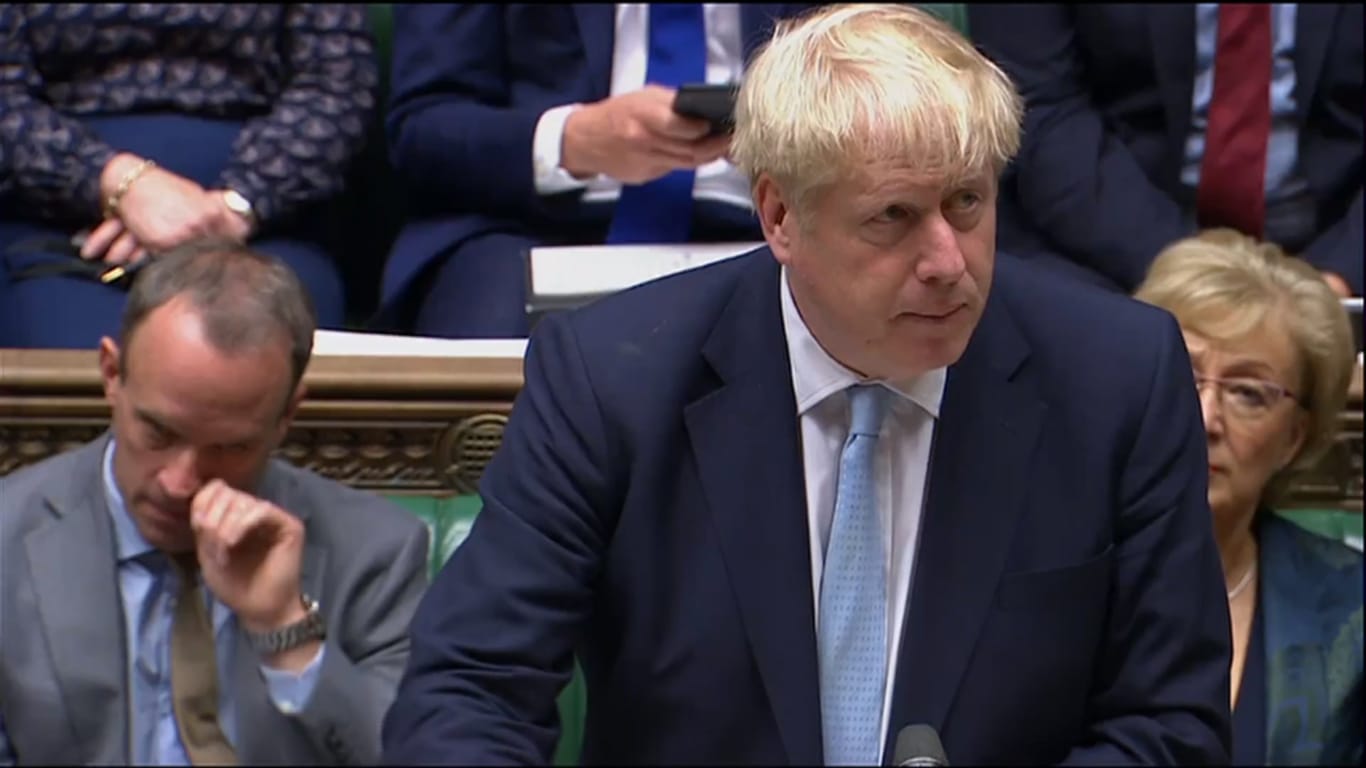 Der britische Premierminister Boris Johnson: "Dann werden wir am 31. Oktober ohne Abkommen gehen".