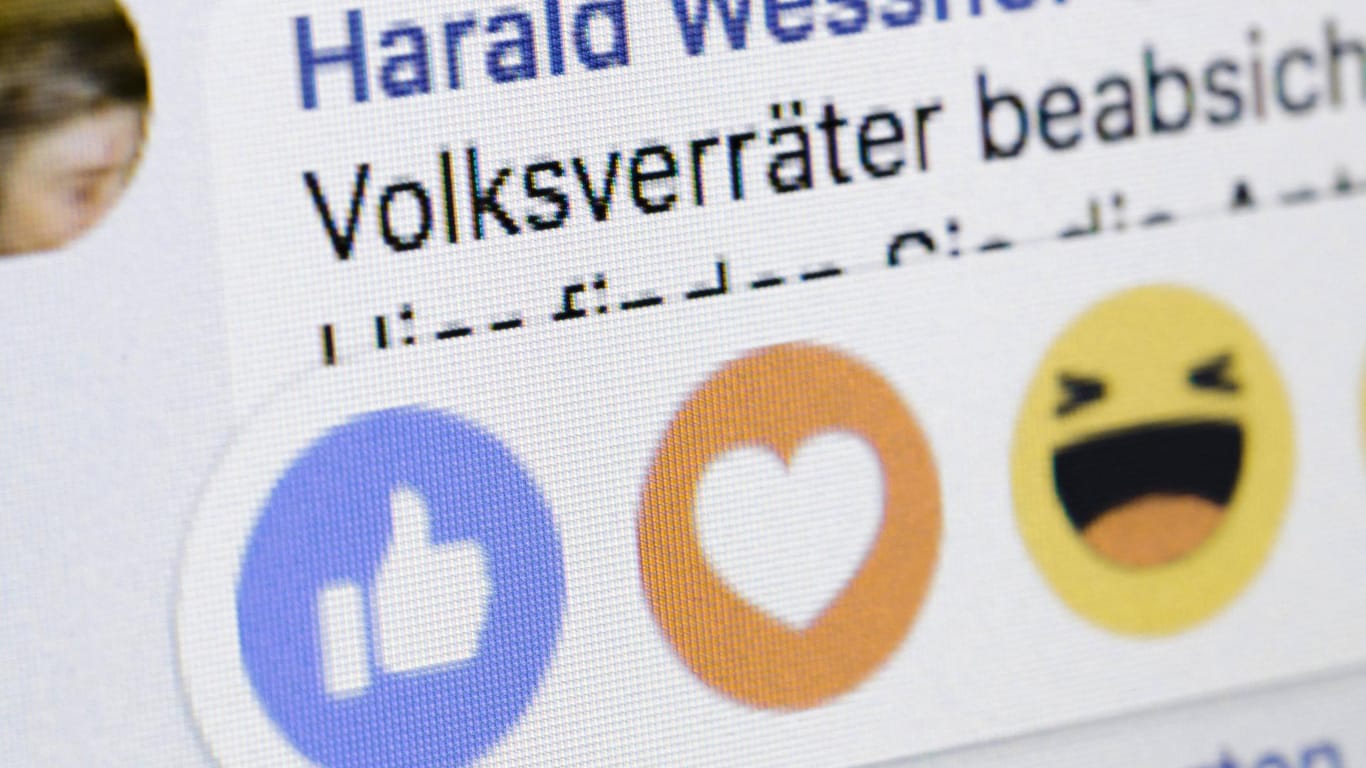 Eine Hassbotschaft auf Facebook: "Volksverräter" – gegen diesen Ausdruck hatte sich auch die österreichische Politikerin Eva Glawischnig gewehrt.