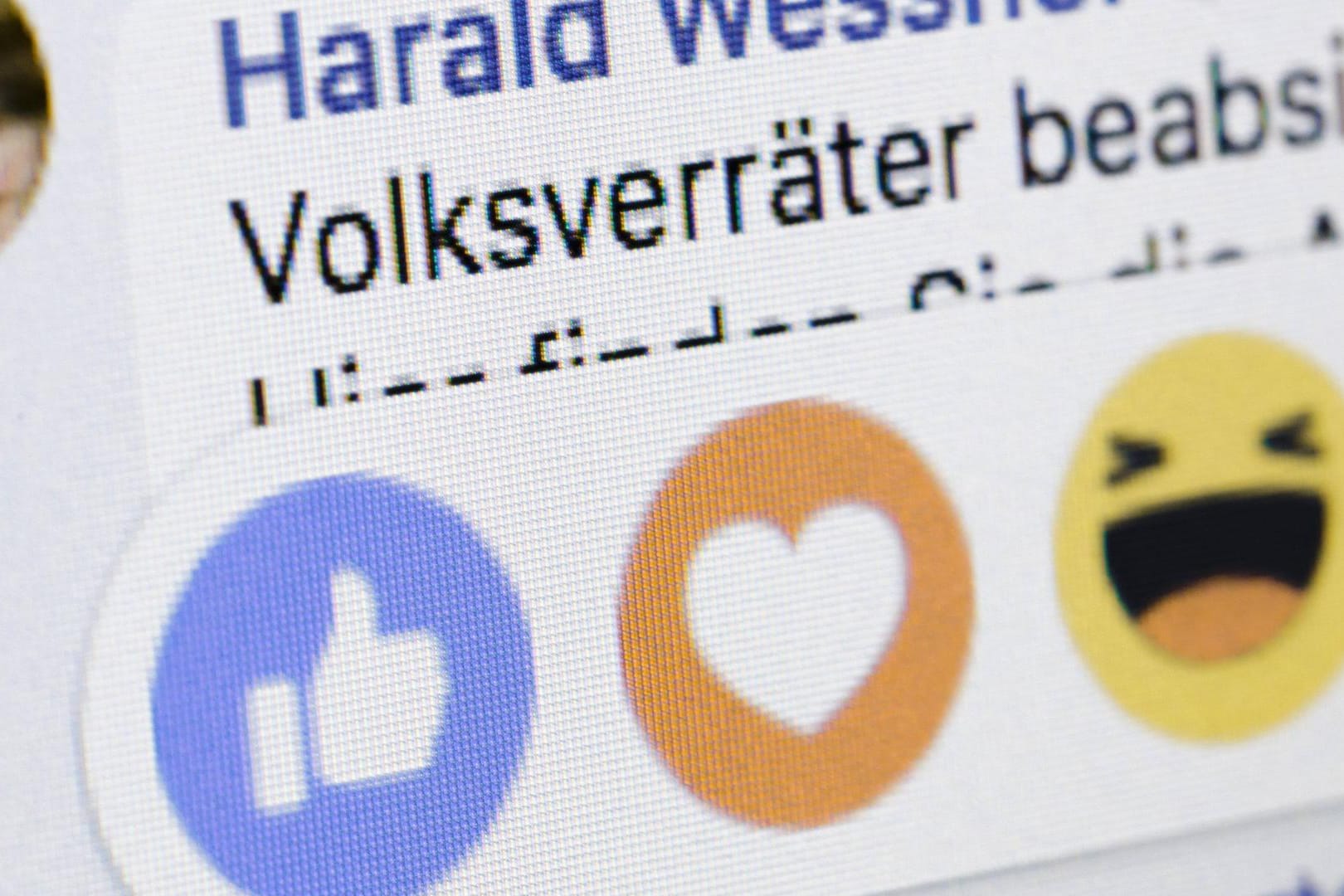 Eine Hassbotschaft auf Facebook: "Volksverräter" – gegen diesen Ausdruck hatte sich auch die österreichische Politikerin Eva Glawischnig gewehrt.