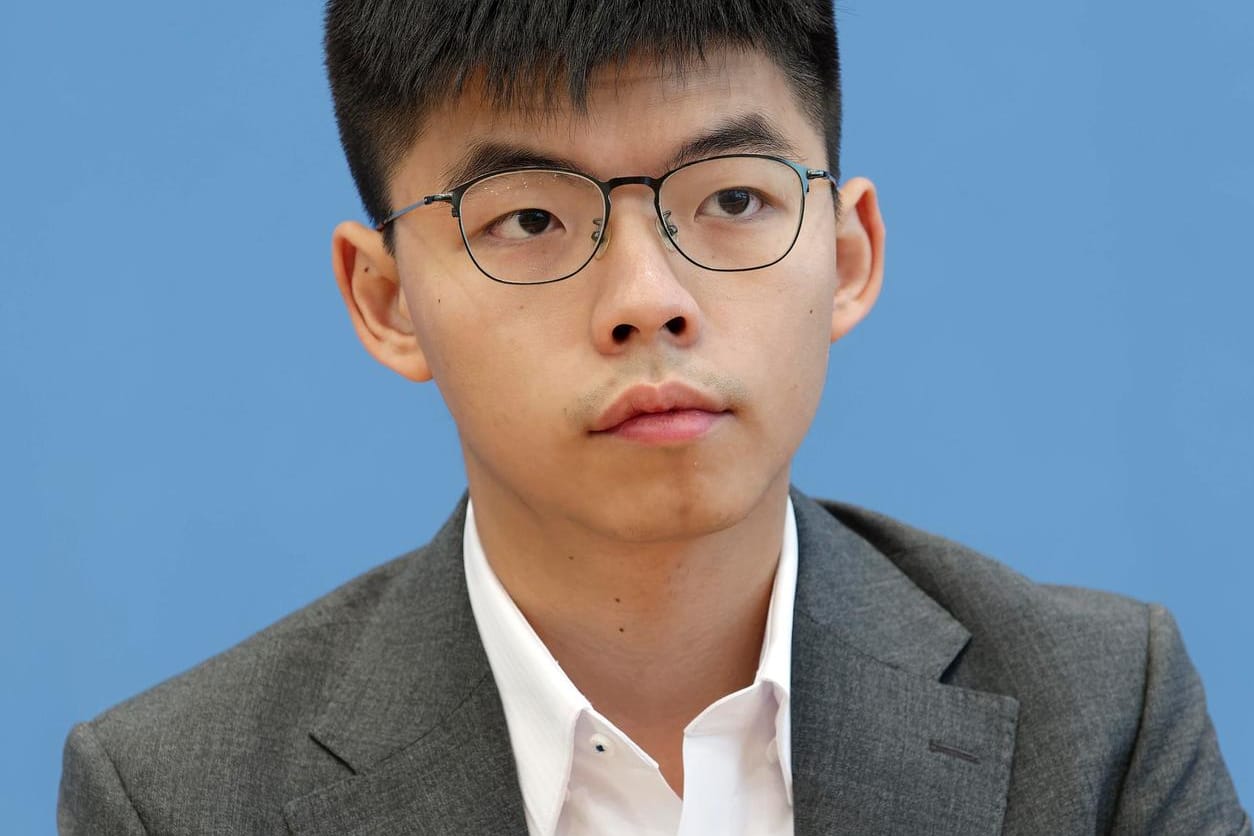 Joshua Wong bei der Bundespressekonferenz im Spetember: "Wie kann ein deutscher Präsident in so einer Situation nicht über Hongkong sprechen?"