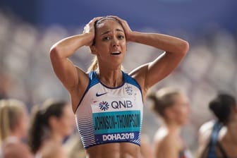 Katarina Johnson-Thompson aus Großbritannien ist neue Weltmeisterin im Siebenkampf.