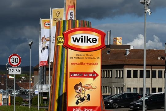 Das Produktionsgebäude des Fleischherstellers Wilke Wurstwaren.