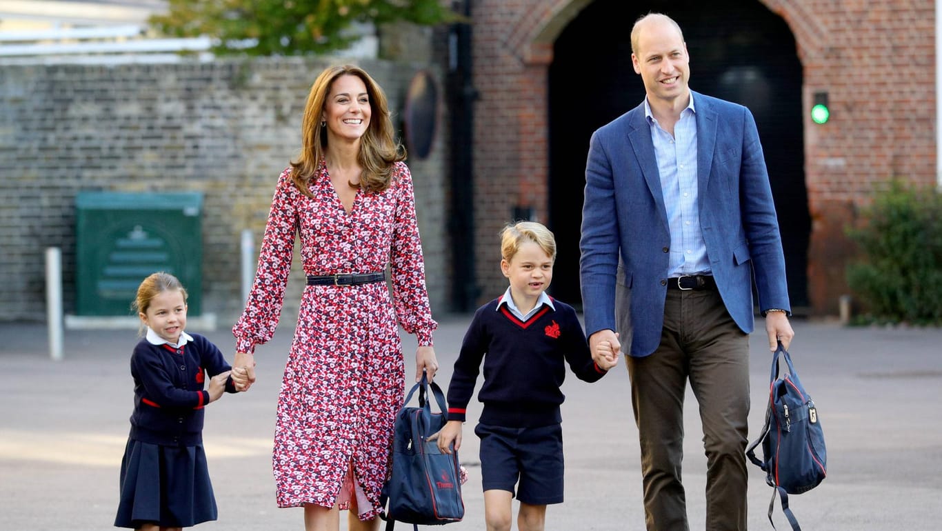 Herzogin Kate und Prinz William mit Prinzessin Charlotte und Prinz George: Die Royal Family mag gerne Currys.