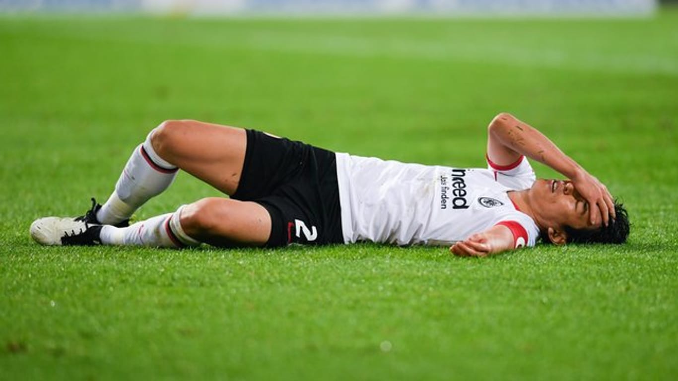 Eintracht-Spieler Makoto Hasebe hatte sich im Spiel bei Union Berlin eine Gehirnerschütterung zugezogen.
