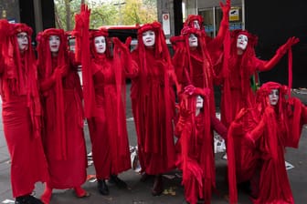 "Extinction Rebellion": Teilnehmer der Organisation protestieren in London.