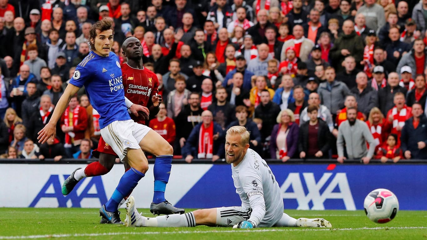 Liverpool gegen Leicester: Sadio Mané traf zum 1:0 für die Reds.