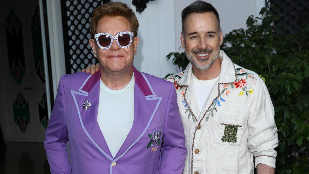 Elton John und sein Mann David Furnish: Die beiden sind seit fünf Jahren verheiratet und haben zwei gemeinsame Kinder.