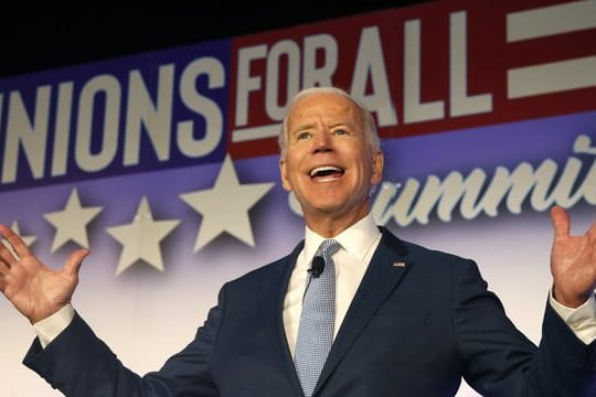 Joe Biden bewirbt sich um die Präsidentschaftskandidatur der Demokraten für die Wahl 2020.