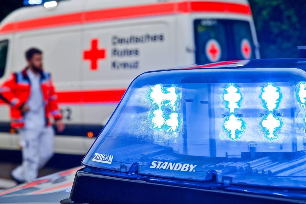Rettungswagen und Polizei: Bei Wesenberg hat sich eine Frau mit ihrem Auto überschlagen. (Symbolbild)