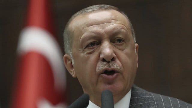 "Boden- und Luftoffensive in Nordsyrien steht bevor": der türkiche Präsident Recep Tayyip Erdogan. "Boden- und Luftoffensive in Nordsyrien steht bevor": der türkiche Präsident Recep Tayyip Erdogan.