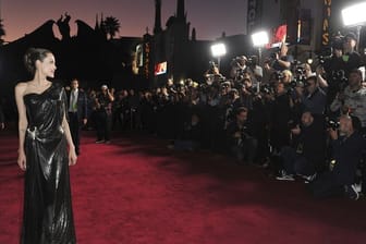Angelina Jolie stellt den neuen "Maleficent"-Film in Los Angeles vor.