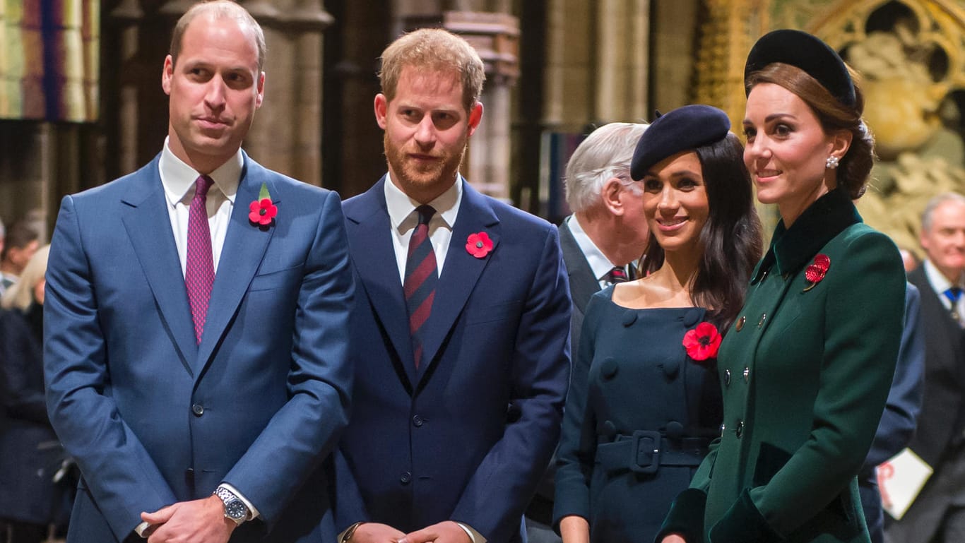 Prinz William, Prinz Harry, Herzogin Meghan und Herzogin Kate: Für die gute Sache haben sie sich noch einmal zusammengeschlossen.