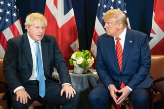 Boris Johnson und Donald Trump im September in New York: Der Britische Primer will den Fall "persönlich beim Weißen Haus anzusprechen".