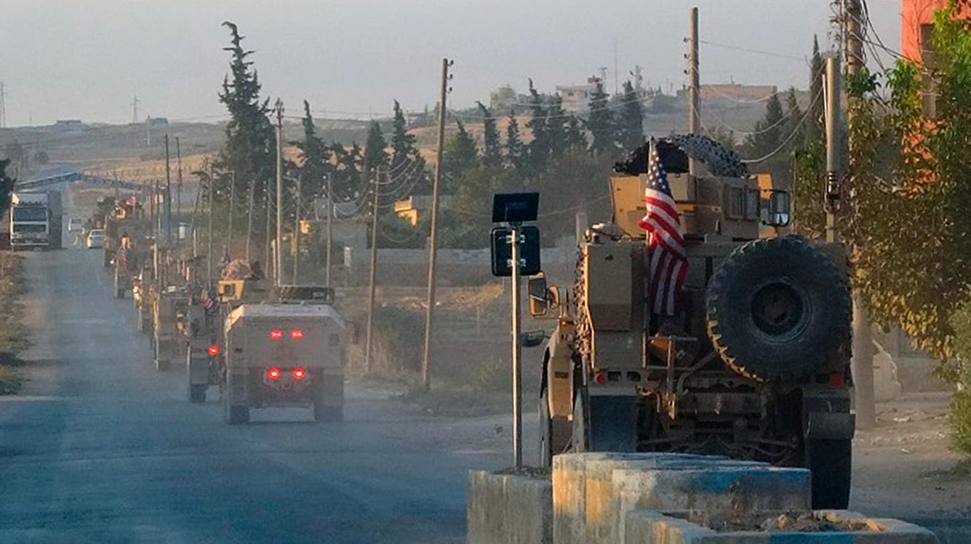 US-Militär in Nordsyrien. Laut kurdischen Angaben begannen sich die Amerikaner gestern zurückzuziehen.