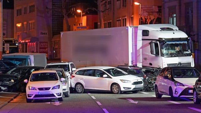 Die Unfallstelle im hessischen Limburg.
