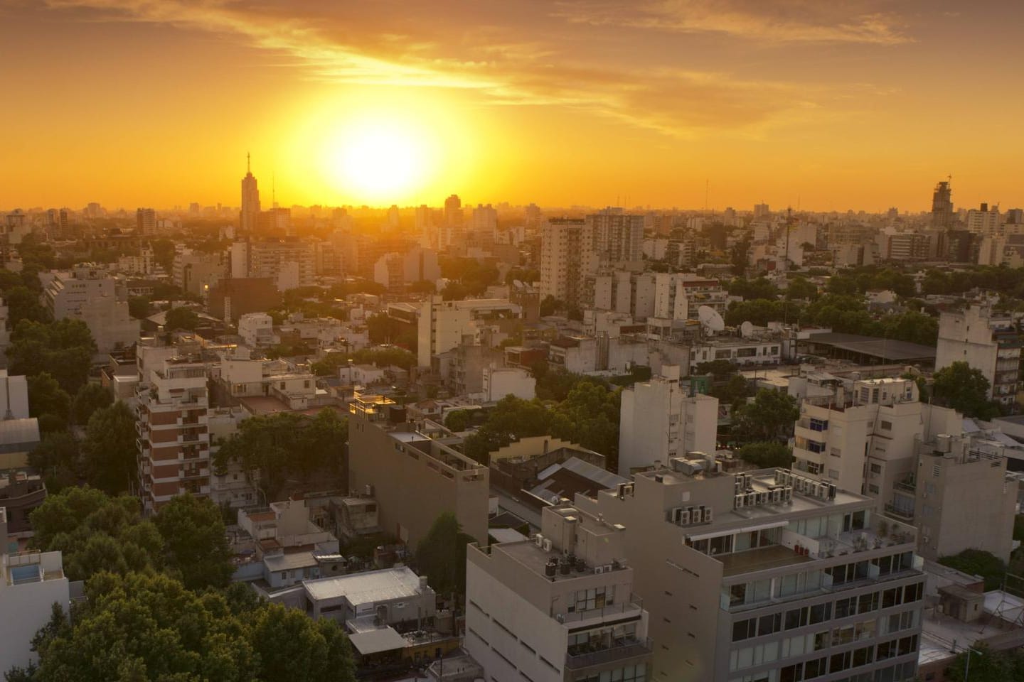 Sonnenuntergang in Buenos Aires (Symbolbild).