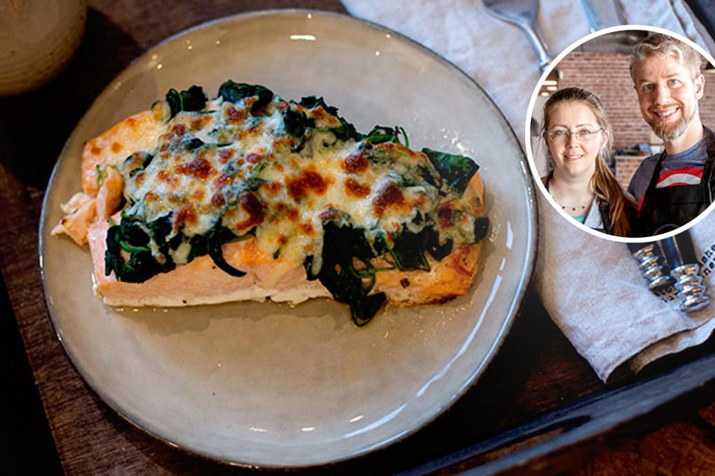 Überbackener Lachs: Das Gericht ist in nur 30 Minuten fertig.