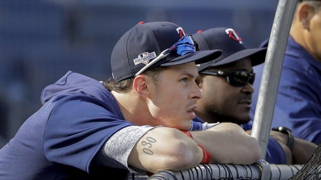 Schied mit den Minnesota Twins in den MLB-Playoffs gegen die Yankees aus: Max Kepler. Schied mit den Minnesota Twins in den MLB-Playoffs gegen die Yankees aus: Max Kepler.