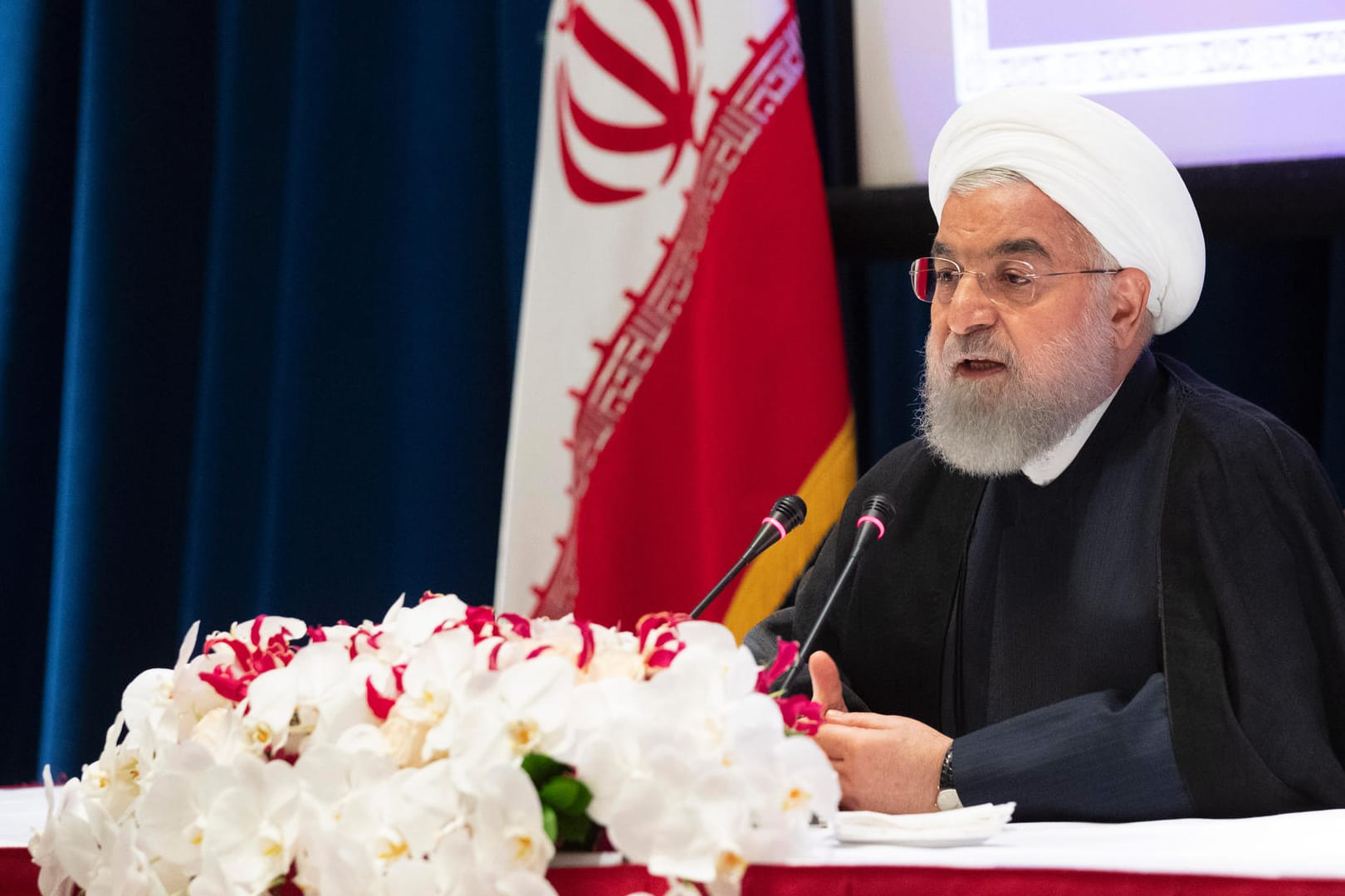 Der iranische Präsident Hassan Rouhani: Er hatte mehrfach gedroht, die Straße von Hormus zu schließen, sollte US-Präsident Trump die Sanktionen gegen den Iran weiter verschärfen.