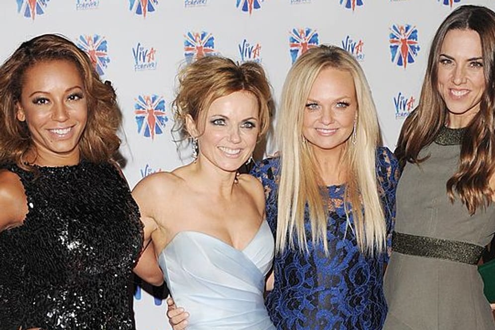 Die "Spice Girls" in London (v.l.n.r.): Melanie Brown, Geri Halliwell, Emma Bunton and Melanie Chisholm. (Archivbild 2012)