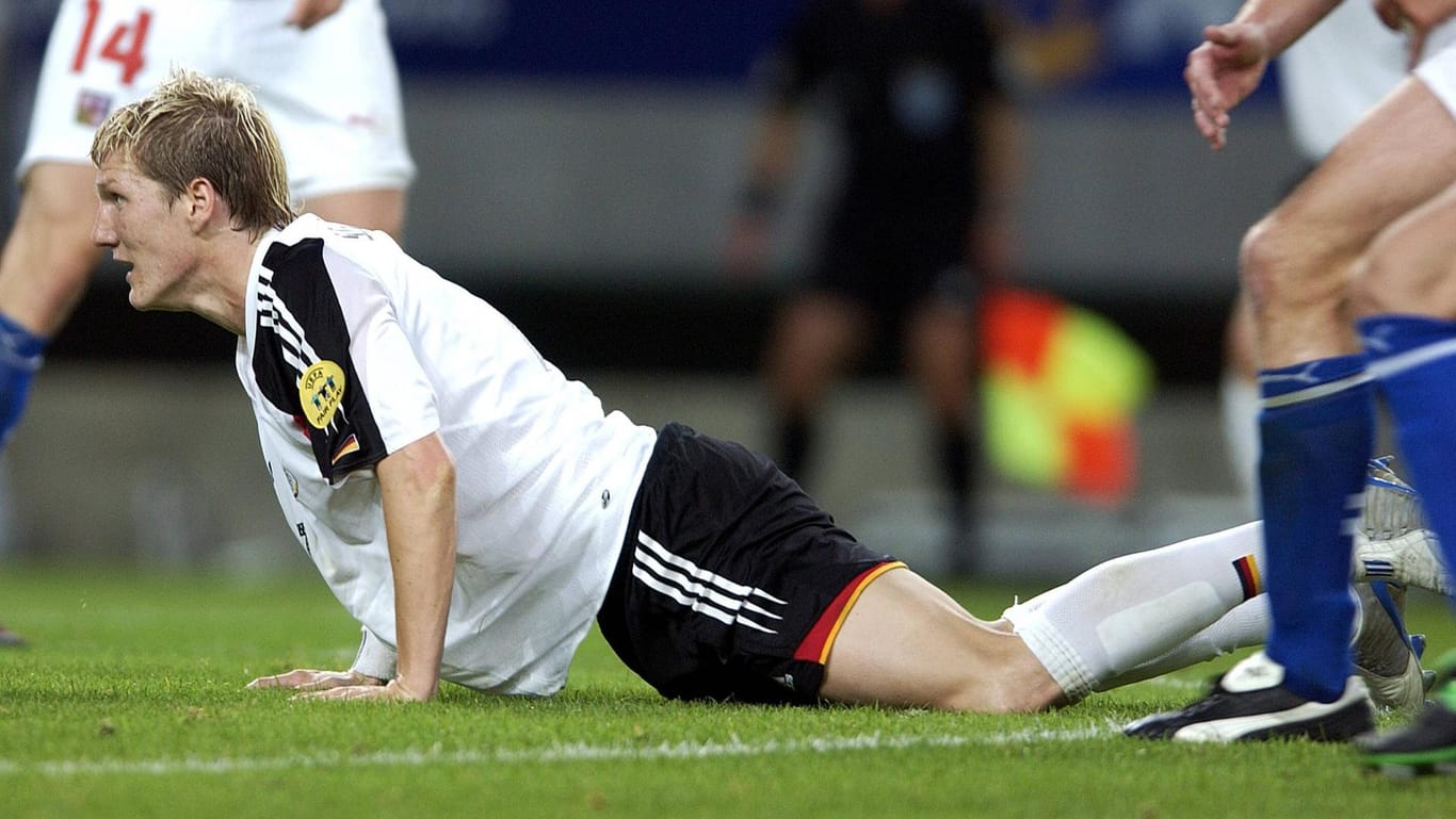 EM 2004: Bastian Schweinsteiger bei seinem ersten großen Turnier mit der Nationalmannschaft.