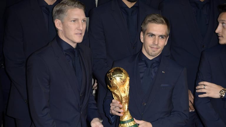 Die zwei Anführer von der WM 2014: Bastian Schweinsteiger und Philipp Lahm.