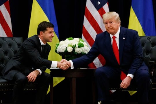 US-Präsident Donald Trump und sein ukrainischer Amtskollege Wolodymyr Selenskyj in New York.