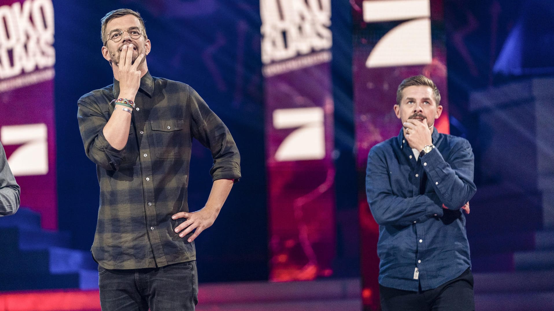 Joko Winterscheidt und Klaas Heufer-Umlauf: Das Moderatoren-Duo kämpft gegen ProSieben. Joko Winterscheidt und Klaas Heufer-Umlauf: Das Moderatoren-Duo kämpft gegen ProSieben.