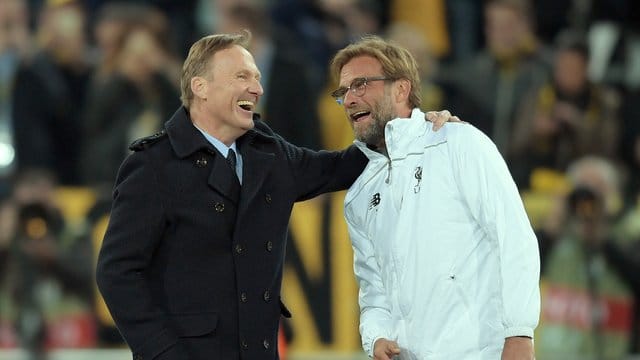 Arbeiteten viele Jahre erfolgreich bei Borussia Dortmund: Hans-Joachim Watzke und Jürgen Klopp. Arbeiteten viele Jahre erfolgreich bei Borussia Dortmund: Hans-Joachim Watzke und Jürgen Klopp.