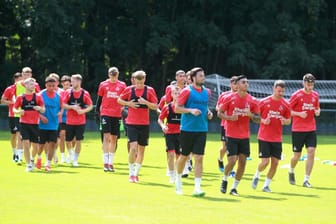 Die U21-Mannschaft vom 1. FC Köln beim Training: Sie sind diese Saison bisher sehr erfolgreich.