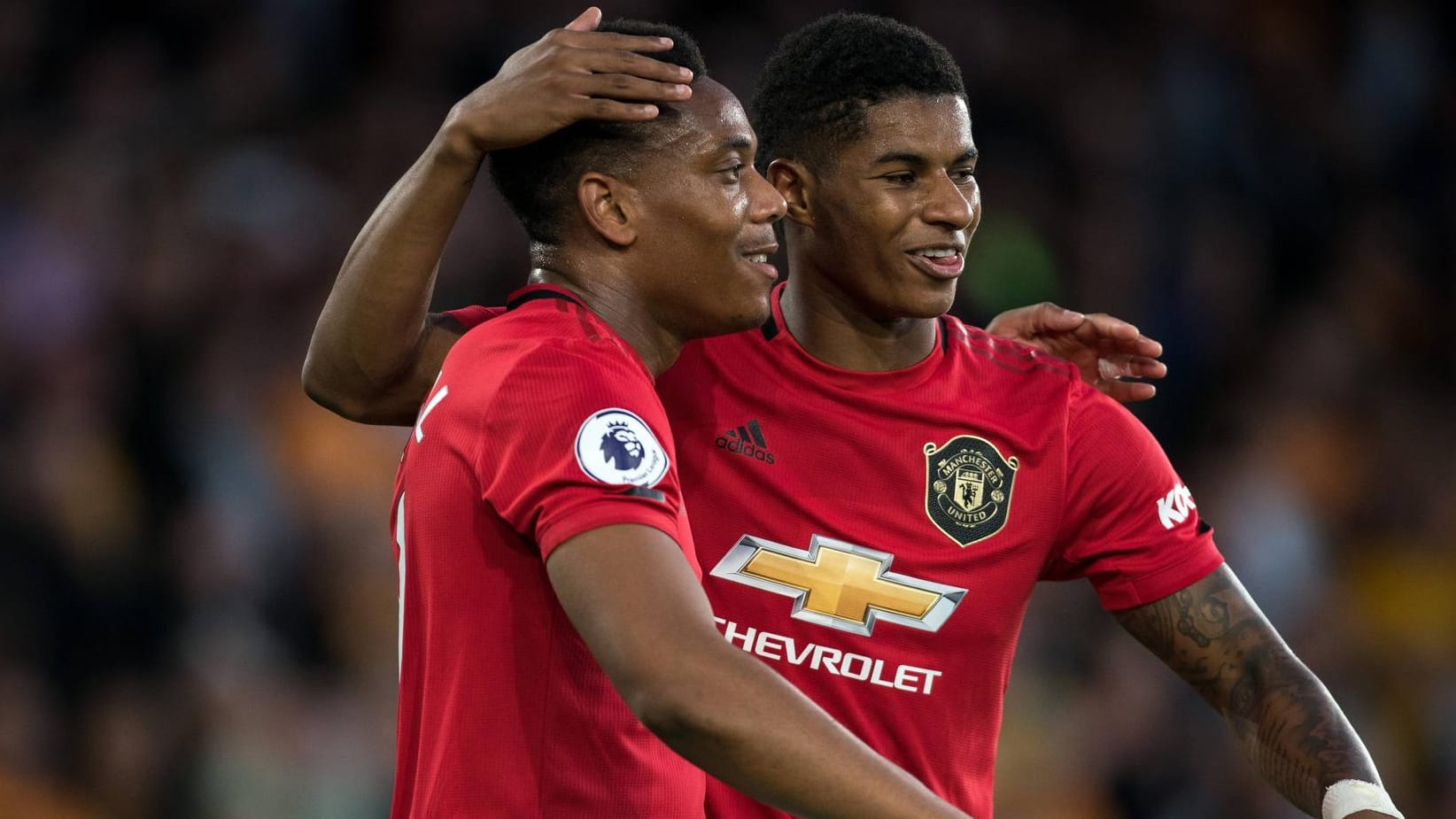 Könnten von Müllers Präsenz profitieren: Anthony Martial (li.) und Marcus Rashford (re.).