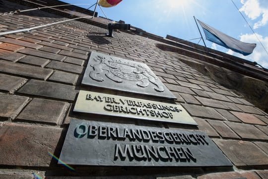 Das Gerichtsgebäude vom Oberlandesgericht in München.