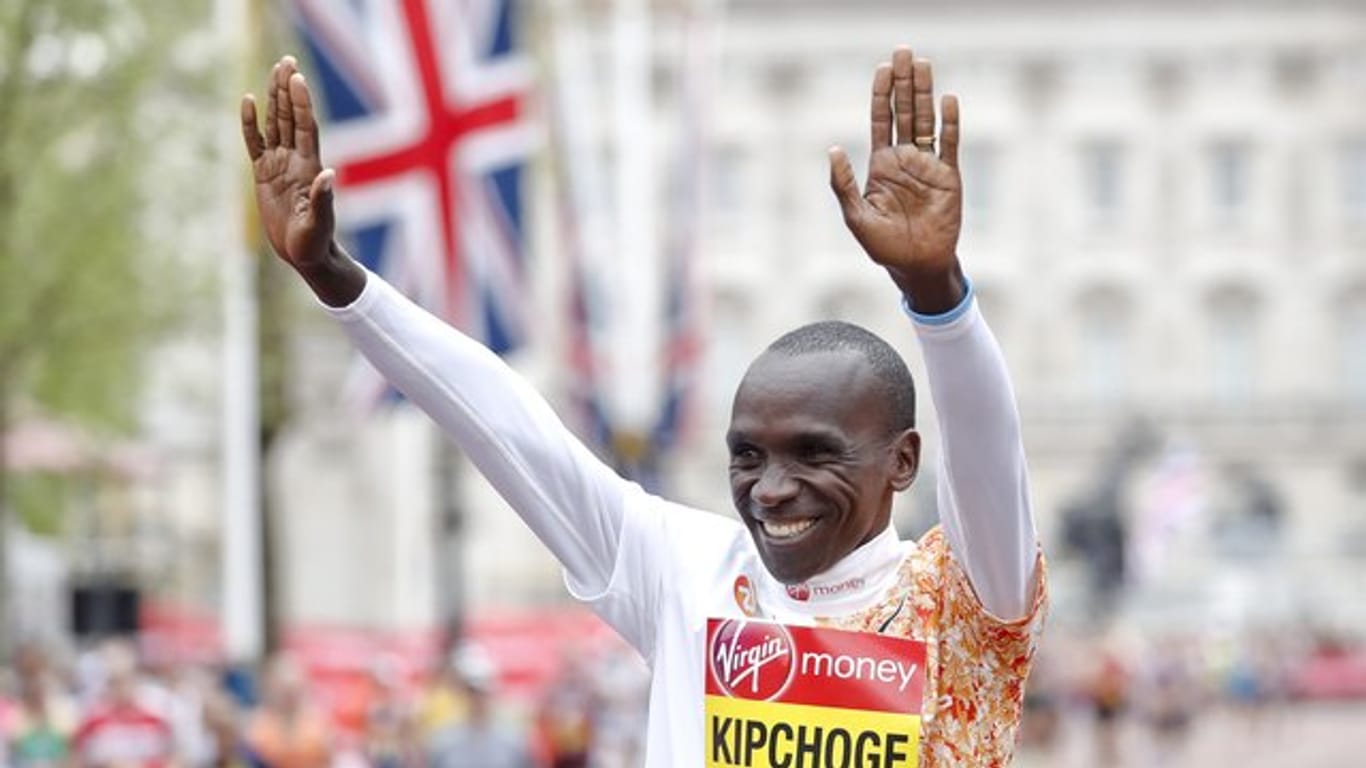 Hält den Weltrekord im Marathon: Eliud Kipchoge.