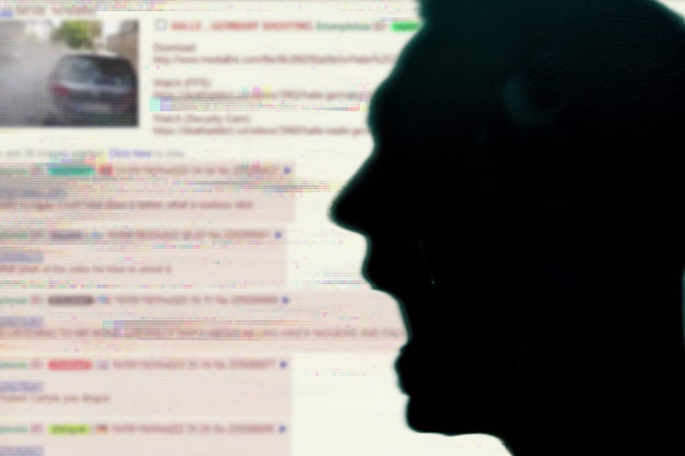 Eine symbolische Darstellung von Hass im Netz: Der Attentäter von Halle kannte sich gut mit Internetkultur aus.