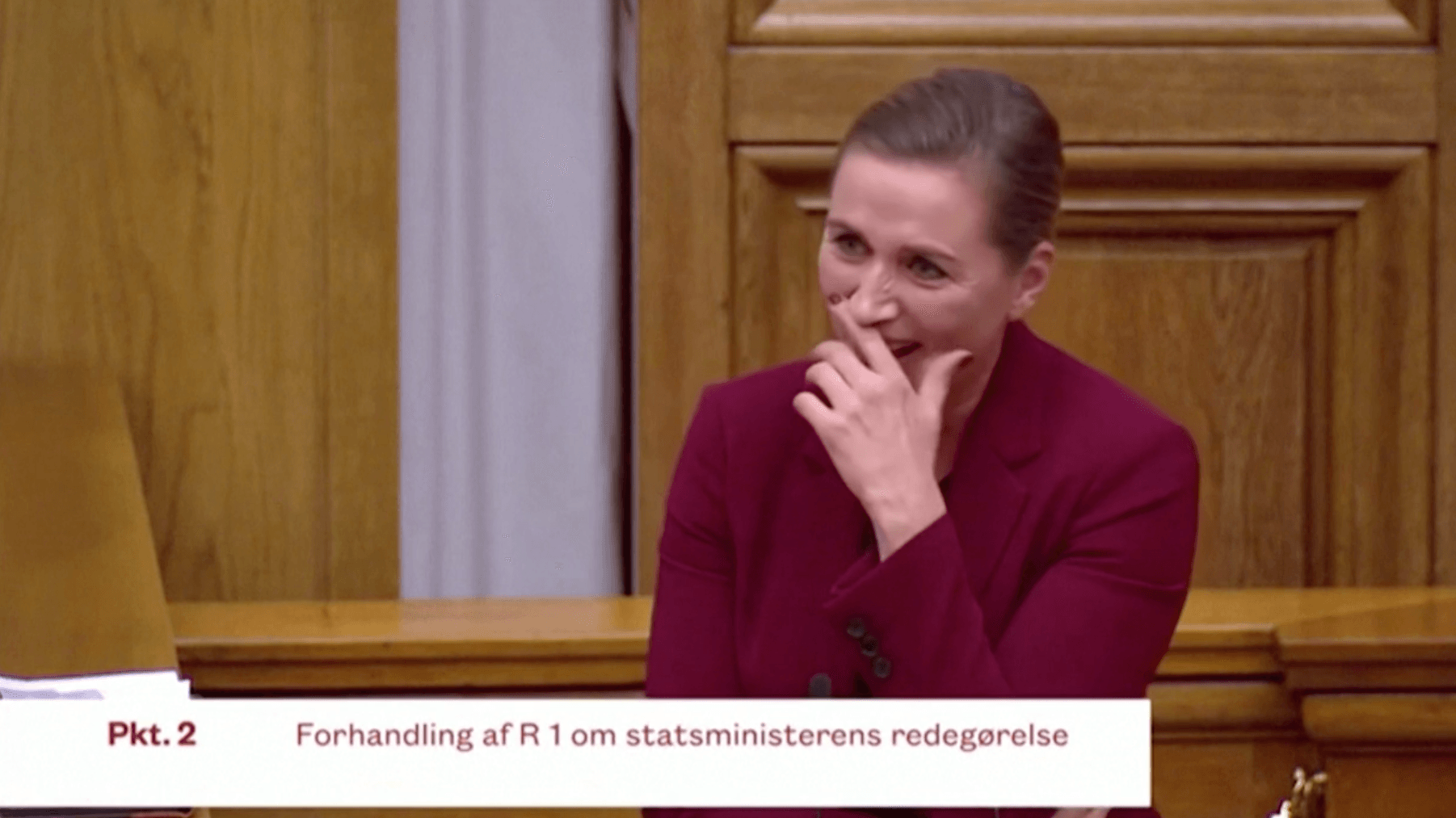 Mette Frederiksen im Parlament in Kopenhagen: Die Geschichte vom Elefanten und dem Kamel Ali.