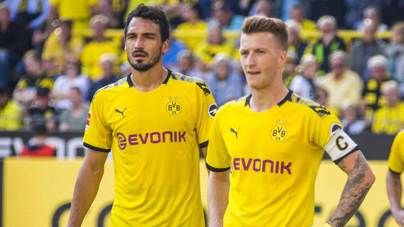 Mats Hummels (l.) und Marco Reus: Der Humor der BVB-Stars wurde getestet.